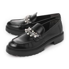 �g���[�o�[�` TORY BURCH ���[�t�@�[ ���f�B�[�X EMBELLISHED CLASSIC LUG LOAFER