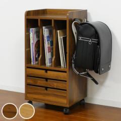 ランドセルラック A4収納 ワゴンラック 背面化粧仕上げ 幅36.5cm （ ランドセル収納 本棚 収納棚 ランドセル置き お片づけラック 教科書