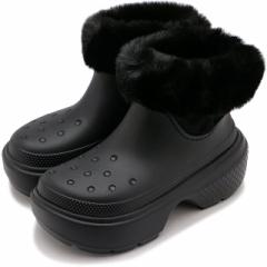 y40OFF^SALEzNbNX crocs fB[X Xgv Ch u[c [208718-001 FW23] STOMP LINED BOOT  EB^[u[c B