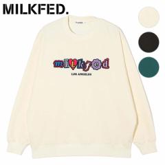 y50OFF^SALEz~NtFh MILKFED. fB[X pb` XEFbgVc [103234012005 FW23WINTER] PATCH SWEATSHIRT gbvX N