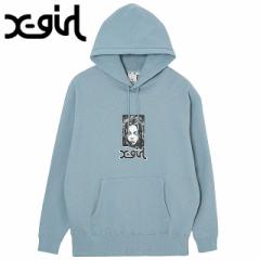 GbNXK[ X-girl fB[X OWtFCX XEFbgt[fB[ [105241012006 SS24] GRUNGE FACE SWEAT HOODIE xgirl gbv