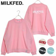 ~NtFh MILKFED. fB[X x[VbNXEFbggbv [103241012003 SS24] BASIC SWEAT TOP gbvX g[i[yez