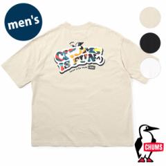 `X CHUMS Y I[o[TCYh`XCYt@TVc [CH01-2357 SS24] Oversized CHUMS IS FUN T-Shirt gbvX  N