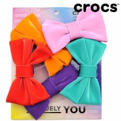 NbNX crocs Wrbc`[ X[p[ nCp[ ~[ {EY 5pbN [10013252 SS24] JIBBITZ Super Hyper Me Bows 5Pack V[