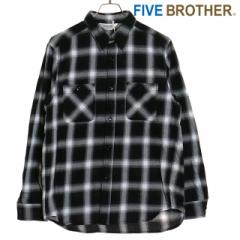 t@CuuU[ FIVE BROTHER Y [NVc M[tBbg [152464O SS24] WORK SHIRTSiREGULARj gbvX  JW