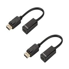 DisplayPort HDMI 変換アダプタ 4K displayport hdmi 変換 4k 30hz アクティブ Resolution Gold-Plated DP DisplayPort Male HDMI Female