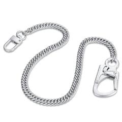 BEAR FOOT ベアフット 真鍮製|厚塗り銀メッキ|ウォレットチェーン