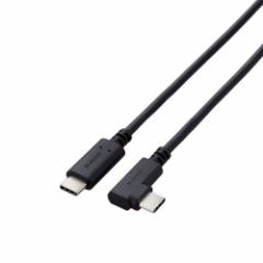 ELECOM [U2C-CCLY10NBK] USB2.0P[u/C-C^Cv/Fؕi/USB Power DeliveryΉ/LRlN^/炩/1.0m/ubN