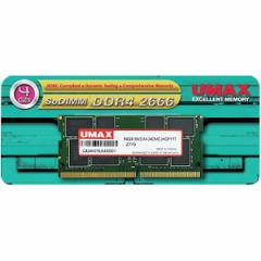 UMAX [UM-SODDR4S-2666-4G] m[gPCp[ SO-DIMM DDR4-2666 4GB 1g