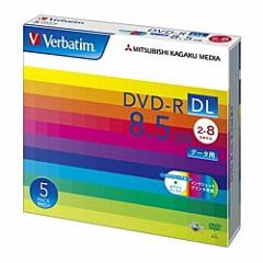 Verbatim [DHR85HP5V1] DVD-R DL 8.5GB PCf[^p 8{Ή 5XP[X Ch\