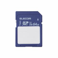 ELECOM [MF-FS064GU11C] SDXCJ[h/ۑe/P[Xt/UHS-I 80MB/s 64GB