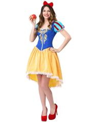 白雪姫 コスチューム コスプレ 大人 衣装 ドレス リボン 仮装