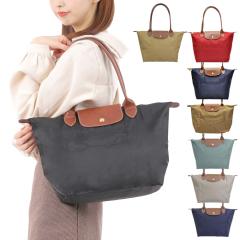 ロンシャン バッグ 折りたたみ トートバッグ レディース 女性 プレゼント ブランド ギフト トート 鞄 通勤 大きい 大容量 レディース LONGCHAMP ブラック ナイロン×レザー 2605-089 新生活  母の日　土日祝も毎日発送します ロンシャン バッグ 折りたたみ トートバッグ レディース 女性