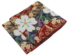 袋帯 正絹 蝶々梅桜模様 リサイクル 中古 フォーマル 礼装用  パーティー 着物 g0838 袋帯 正絹 蝶々梅桜模様 リサイクル 中古 フォーマル 礼装用