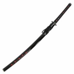 模造刀 美術刀 黒斬剣 艶桜 大刀 刃紋入り刀身 メッキ合金[neu092sa] 美術刀剣(代引き不可)