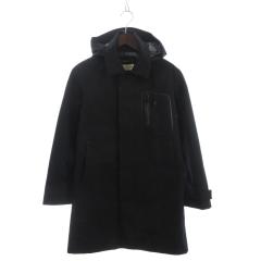 BURBERRY バーバリー イタリア製 ステンカラーコート 50 ネイビー