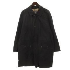 BURBERRY バーバリー イタリア製 ステンカラーコート 50 ネイビー