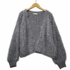 中古】オープンワイワイ OPEN YY JERSEY FRILL VEST ベスト 2 グレー