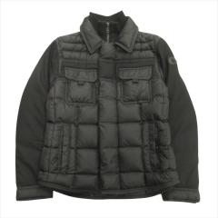 【中古】モンクレール MONCLER BLAIS ダウン ジャケット ブルゾン ロゴ ワッペン ナイロン ウール 切替 0 黒 026-202402220350_1.jpg
