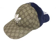 中古】グッチ GUCCI ×adidas アディダス コラボ ダブルバイザー