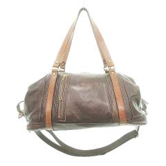 中古】セリーヌ ドローストリング モバイルポーチ キュイル トリオンフ