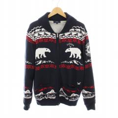 中古】キャロウェイ CALLAWAY ニットブルゾン ジャケット ショール