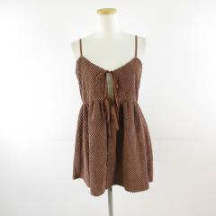 【中古】グレイル GRL キャミソール ビスチェ 茶 F *T946 レディース