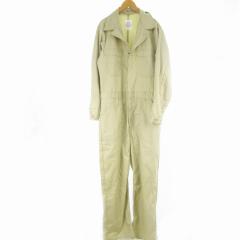 中古】US.ARMY オールインワン ジャンプスーツ つなぎ ベージュ 40 L
