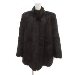 中古】サガミンク SAGA MINK デミバフミンク 毛皮 コート リアルファー