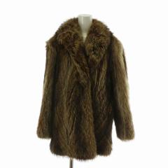 中古】FASHIONABLE セーブル セーブルファー コート 毛皮 ミドル 裏地