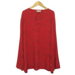 中古】ウティ OUTIL バスクシャツ Tシャツ カットソー 長袖 3 ネイビー