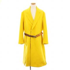 【中古】カタリスト CVTVLIST 21AW チェスターコート アウター ロング 48 イエロー 21FW0108 /KH ☆AA★ メンズ 中古】カタリスト CVTVLIST 21AW チェスターコート アウター ロング 48