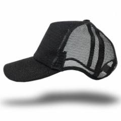 BIGWATCH正規品 大きいサイズ 帽子 メンズ 無地 ヘンプ ラウンドキャップ ビッグワッチ/オールブラック/ビッグサイズ/スポーツキャップ/