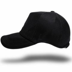 BIGWATCH正規品 大きいサイズ 帽子 メンズ無地ラウンド メッシュキャップ ビッグワッチ オールブラック 黒/ゴルフ ウォーキング L XL CPM