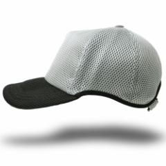 BIGWATCH正規品 大きいサイズ 帽子 メンズ ゴルフ 無地ラウンド メッシュキャップ ライトグレー/ブラック/ビッグサイズ/スポーツキャップ