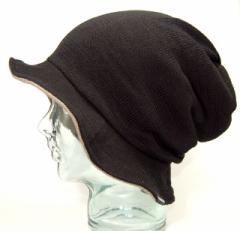 BIGWATCH正規品 大きいサイズ 帽子 メンズ ＨＡＴハット　リバーシブル ビッグワッチ ブラック/ベージュ　黒/ニットキャップ/アクターズ