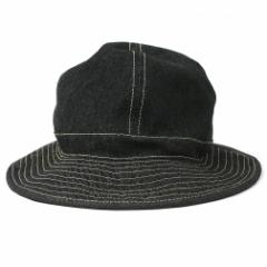 BIGWATCH正規品 大きいサイズ 帽子 メンズ デニム メトロハット ビッグワッチ ブラック 黒 フラットハット アウトドア キャンプ L XL 春