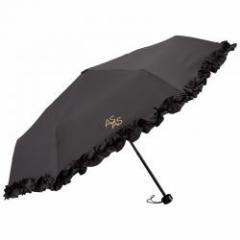 【新品/取寄品】【特選商品2】アズアズ 晴雨兼用丸ミニ傘ブラック×ブラック 718035