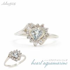 �n�[�g�����O �嗱 �A�N�A�}���� �����O �w�� �V���o�[�����O �V���o�[925 �L���[�r�b�N�W���R�j�A�t�� Silver925 3�� 4�� �a���� �A�N�Z