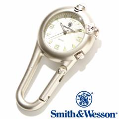 X~XEFb\ Smith & Wesson ~^[v CARABINER CLASSIC WATCH SILVER SWW-36-SLV