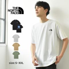 ザ・ノース・フェイス Tシャツ メンズ ショートスリーブバックスクエアトラバースロゴティー ホワイト 白 グレー THE NORTH FACE NT32543