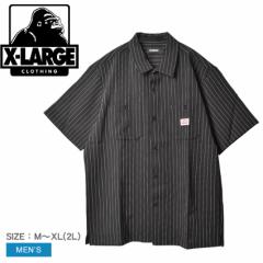 GNXg[W Vc Y S/S STRIPE WORK SHIRT ubN  X-LARGE 01191409 EGA gbvX [NEFA [NVc 