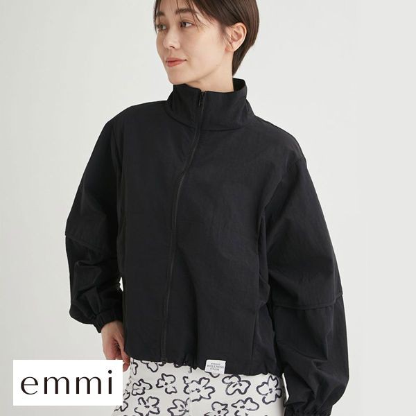 【送料無料】 エミ emmi 【emmi atelier】メッシュレイヤードナイロンブルゾン