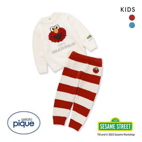 【送料無料】 ジェラートピケ キッズアンドベイビー gelato pique Kids＆Baby 【SESAME STREET】【KIDS】ジャガードプルオーバー&ロング