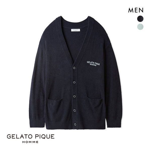 【送料無料】 ジェラートピケ オム GELATO PIQUE メンズ 【HOMME】ウォッシャブルスムーズィーカーディガン ジェラピケ ルームウェア パ