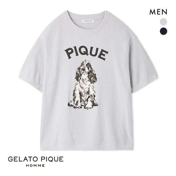 【送料無料】 ジェラートピケ オム GELATO PIQUE メンズ 【HOMME】エアモコドッグジャガードプルオーバー ジェラピケ ルームウェア パジ