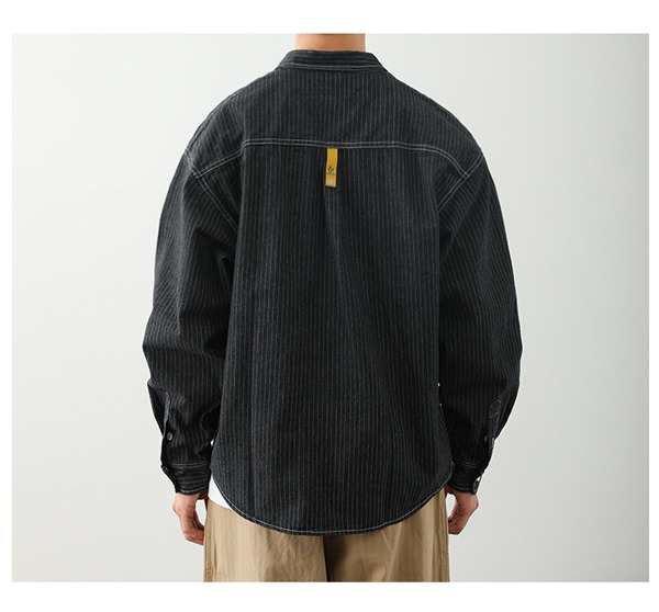 ポイント10倍！】デニムシャツ メンズ 長袖 トップス 無地 カジュアル