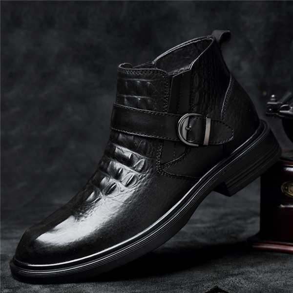 ポイント10倍！】ショートブーツ メンズ チャッカブーツ 本革 ワーク