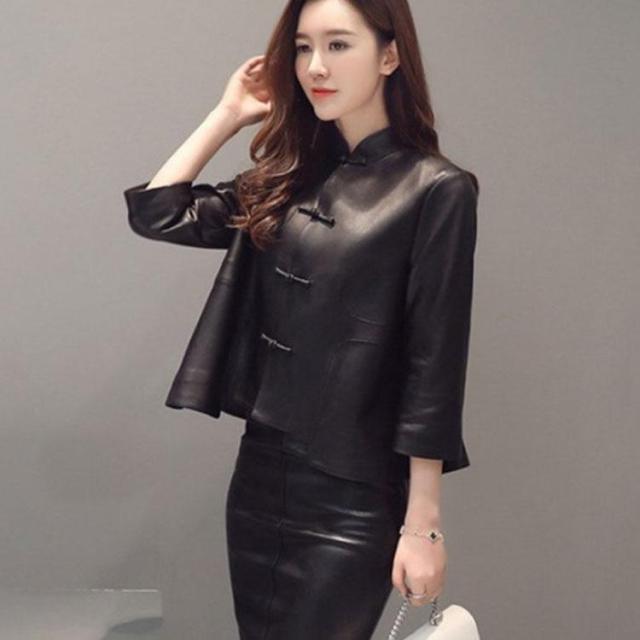 レディース革ジャン 本革　秋冬　レザージャケット ライダースジャケット  韓国風  バイクウェア シングル 女性用　上品　防寒防風