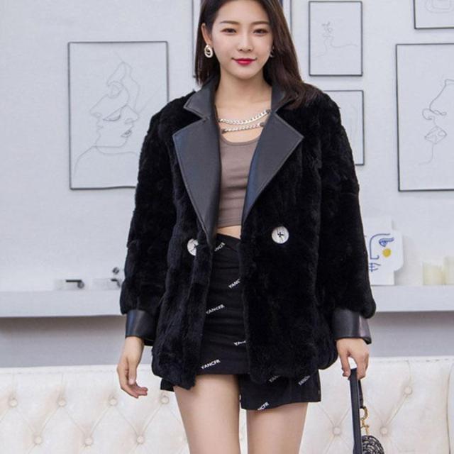 秋冬 レディース ファーコート 毛皮コート  おしゃれ  レディースコート 本物のファー  アウター ジャケット　暖かい OL　通勤　レディースアウター